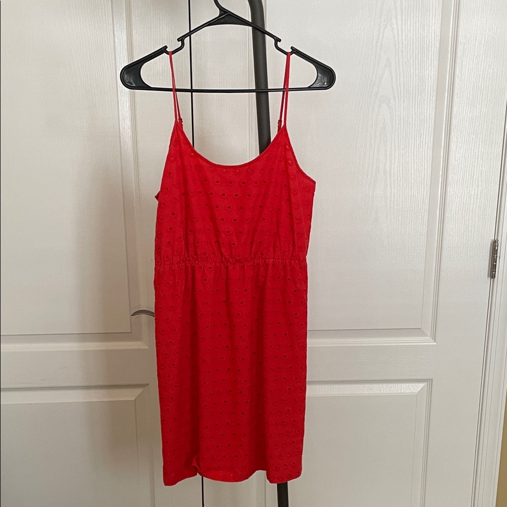 Madewell Scarlet Eyelet Mini Dress